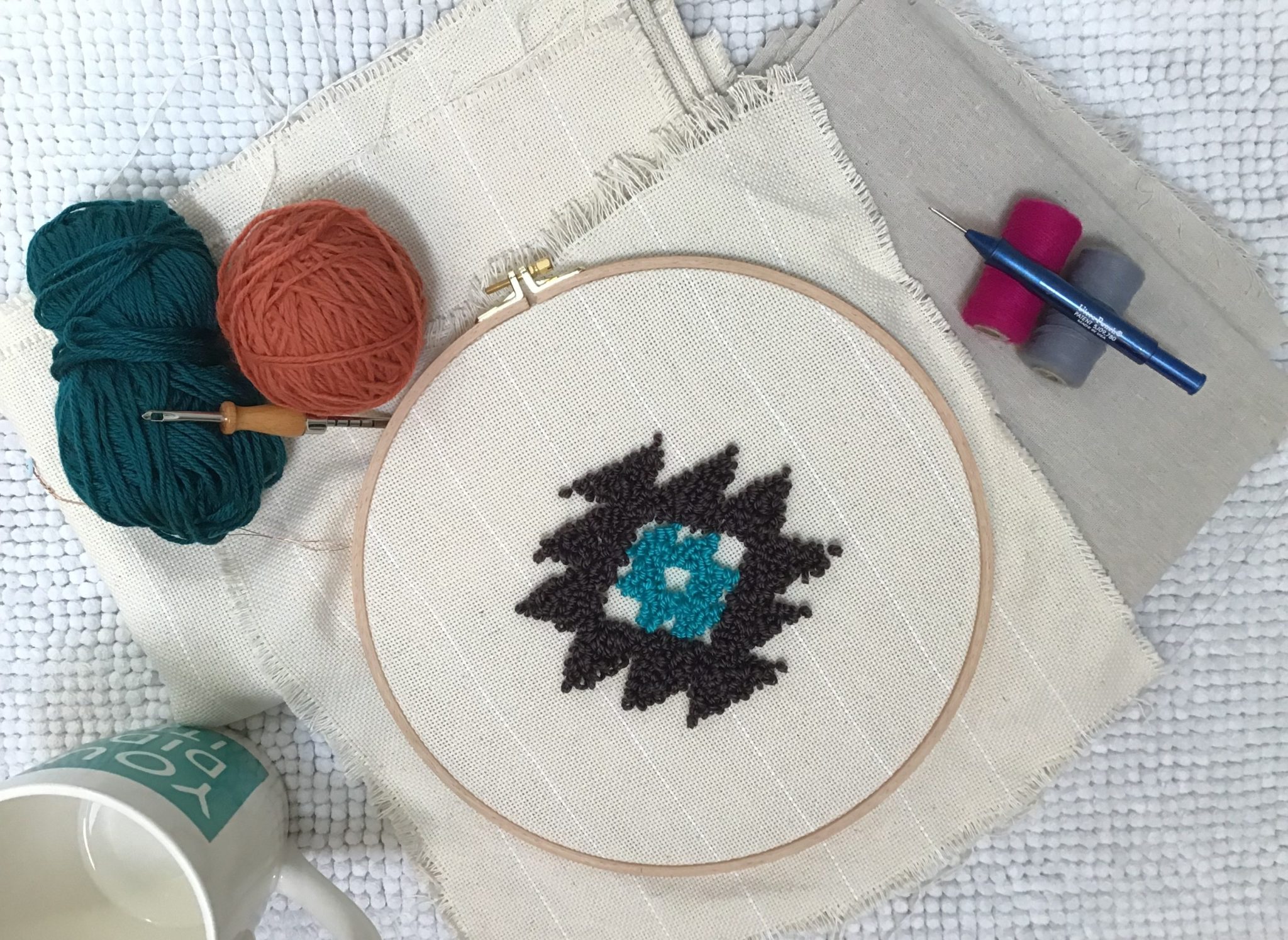 Yarn Needle Threader  Punch needle embroidery, Needle threader, Perle  cotton