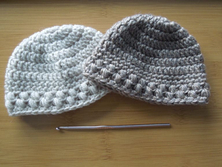 Finished Baby Bean Hat