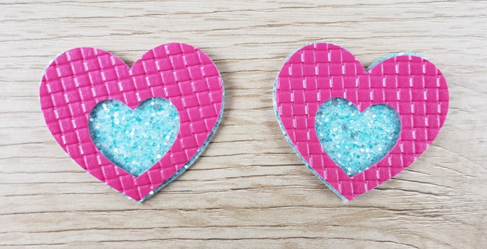 Download Heart Layered Faux Leather Earrings | Free SVG & Tutorial ...