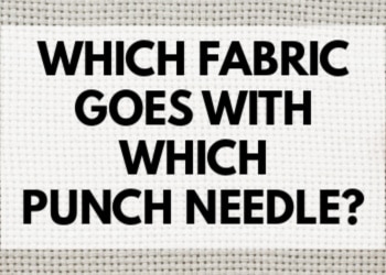 Linen punch needle fabric – Whole Punching
