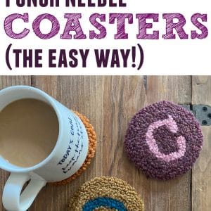 Punch Needle Coaster DIY Tutorial (SO EASY!!) 