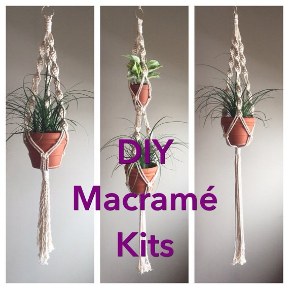 Beginner Macrame Plant Hanger DIY Kit
