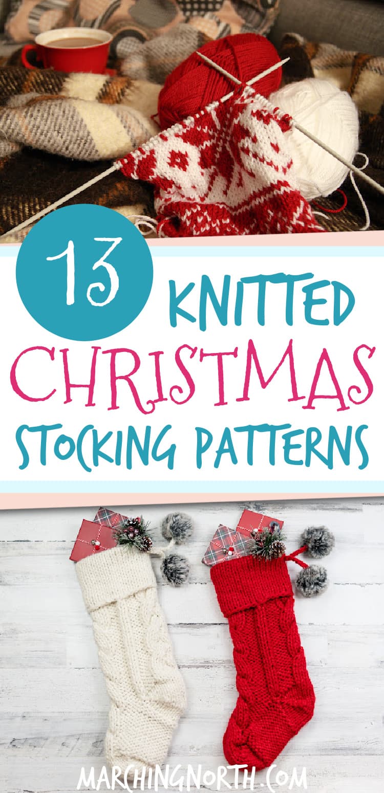 Free knitting patterns: knitted mini christmas stockings