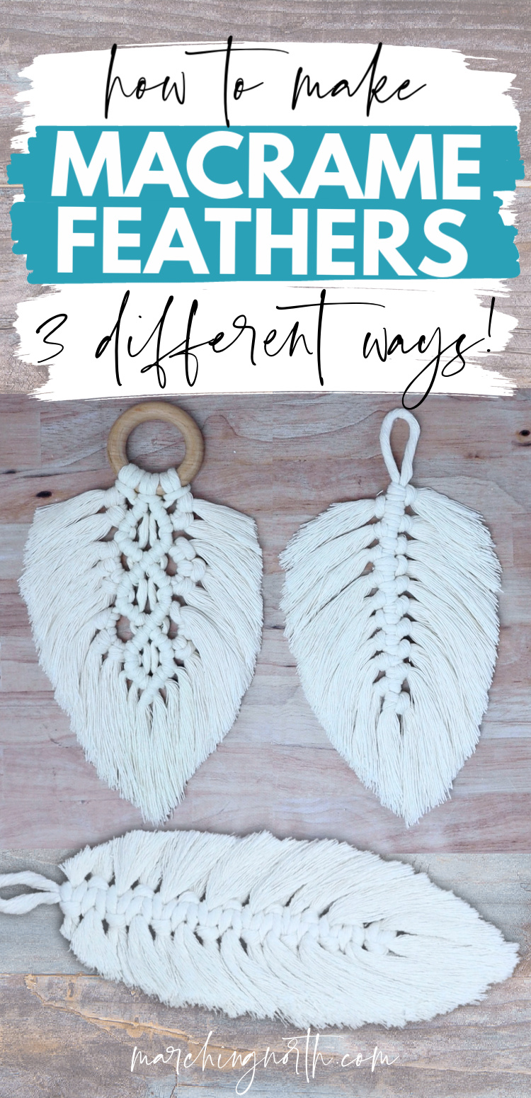 Printable Macrame Feather Template