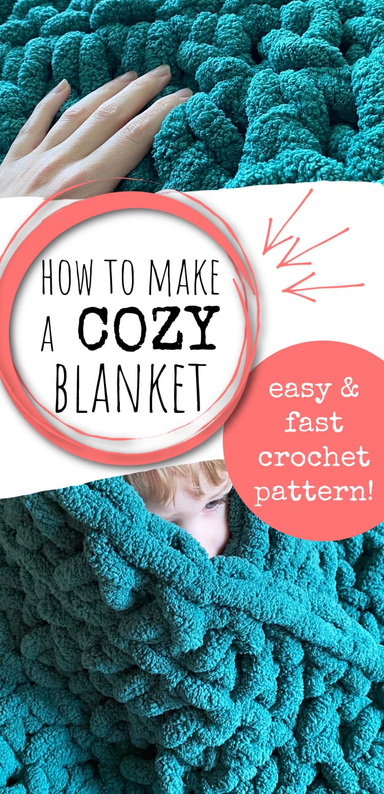 Extra Thick Crochet Blanket + Tutorial