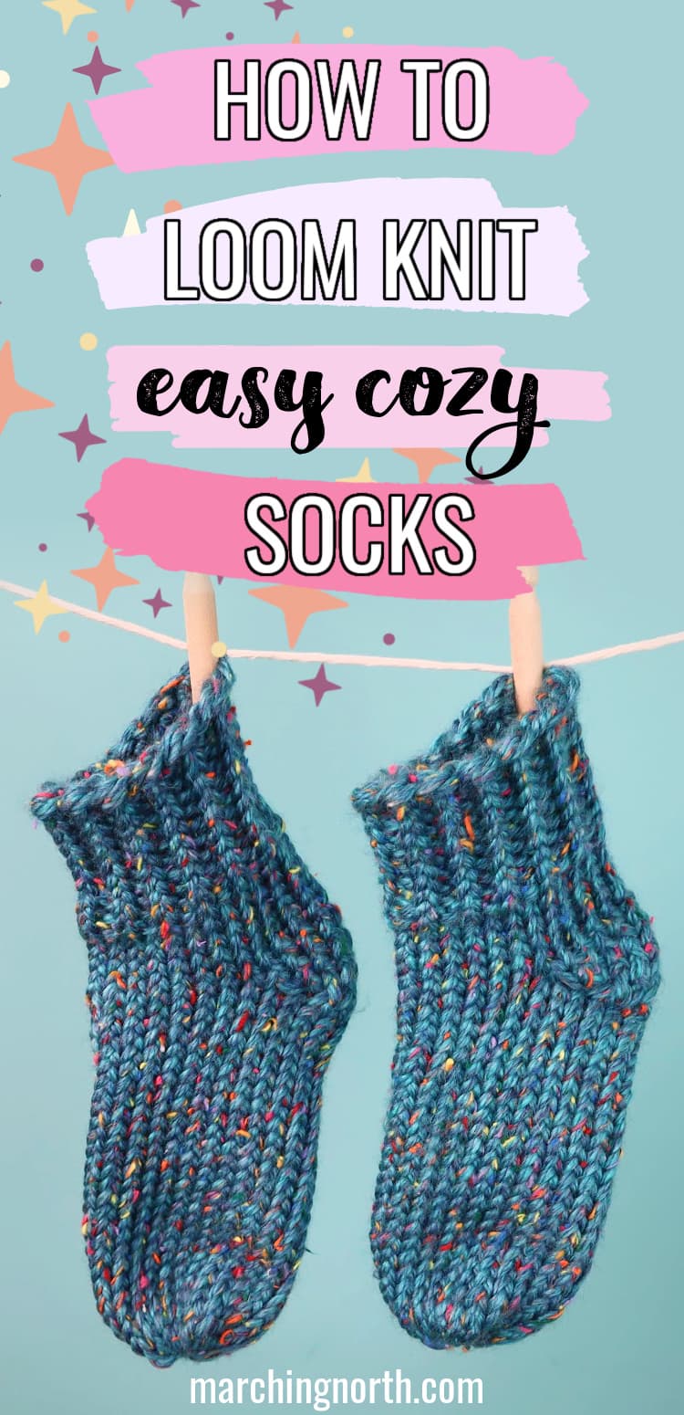 Cozy Slipper Socks - Beginner Knitting Pattern \\ Two needle flat socks! 