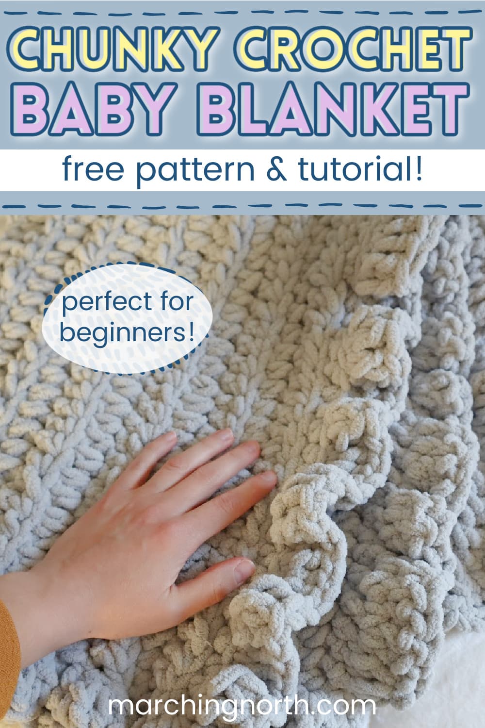 The Most Pretty & Easy Crochet Border Pattern for Beginners! Crochet Edging  for Baby Blanket - Massive Crochet