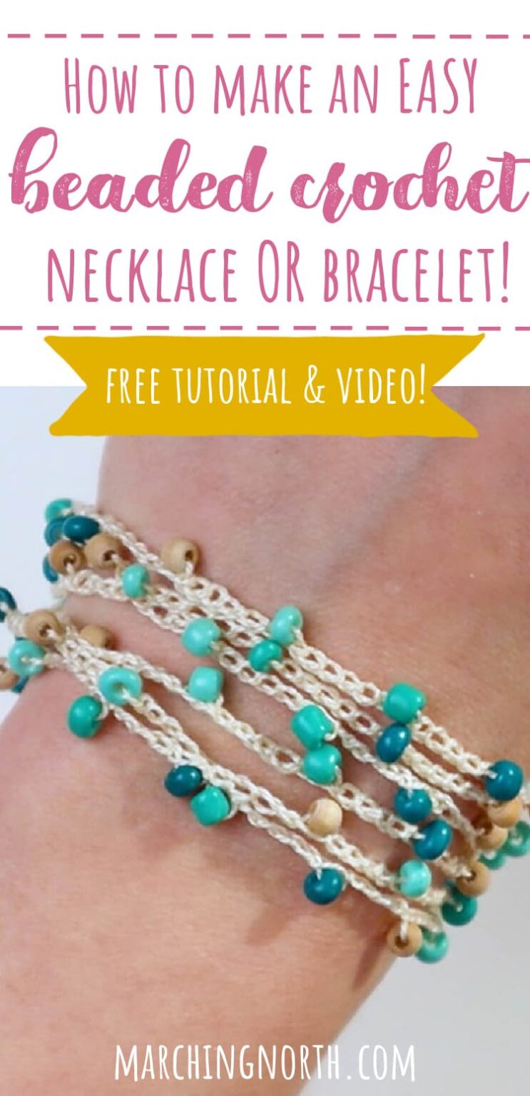 Easy Beaded Crochet Necklace (Free Pattern & Video Tutorial ...