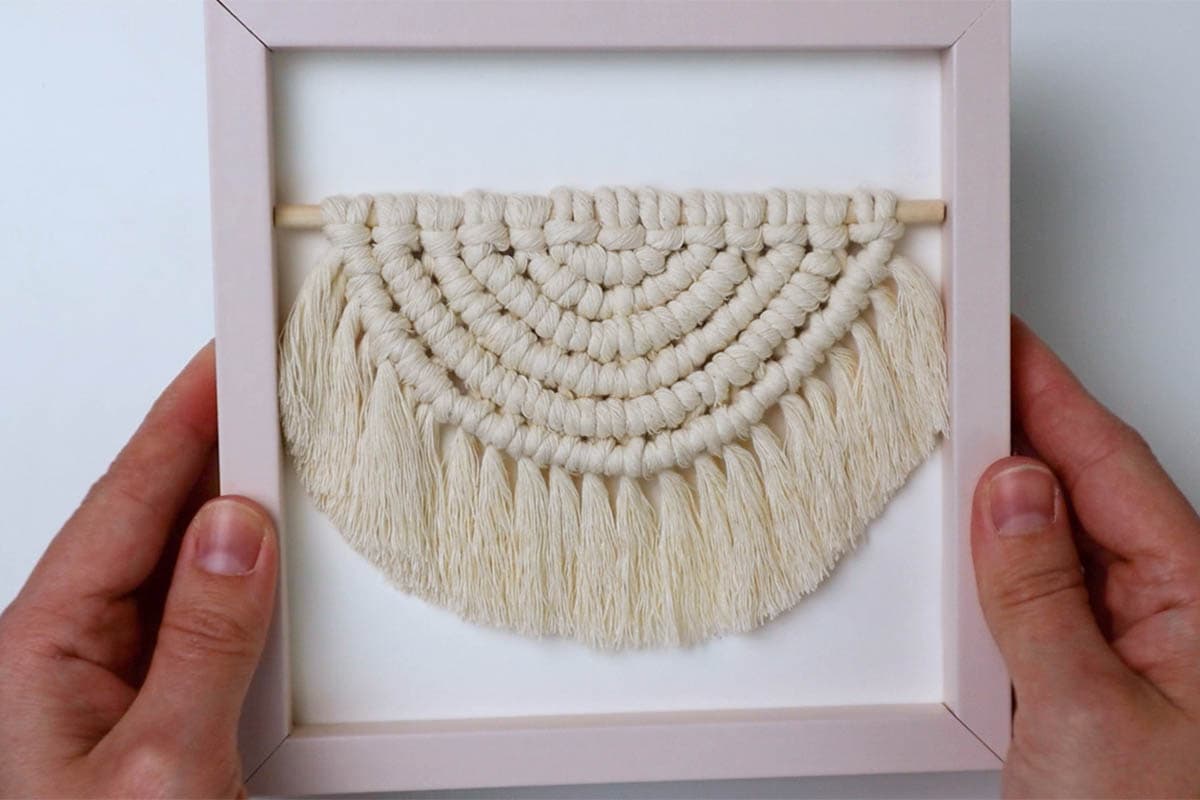 DIY Mini Macrame Wall Hanging with Selenite Kit for Beginners