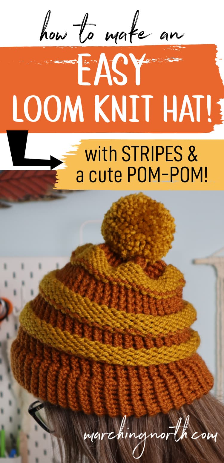 Easy Ribbed Loom Knit Beanie (Tutorial for Beginners!)
