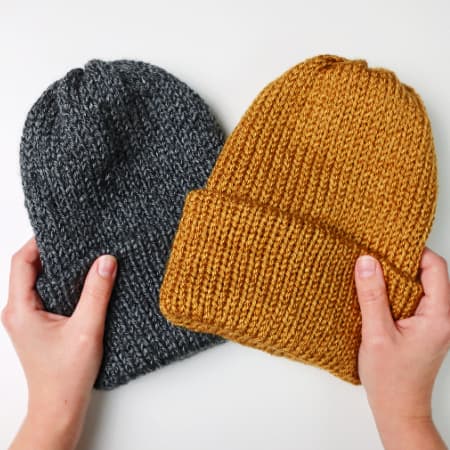 How To Make A Beanie Beany Hat Use A Round Knitting Loom 