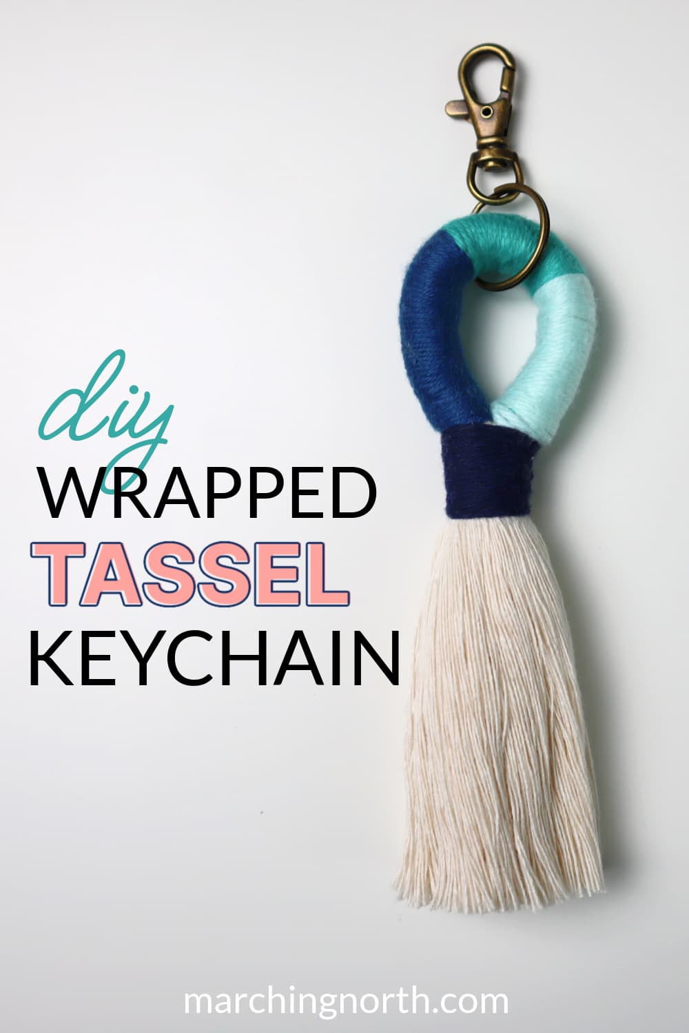 How To Make A Colorful, Fun Rope And Yarn Keychain