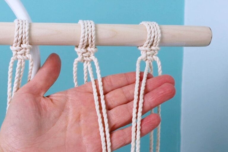 DIY Macrame Toy Hammock (Free Pattern & Video!) Marching North