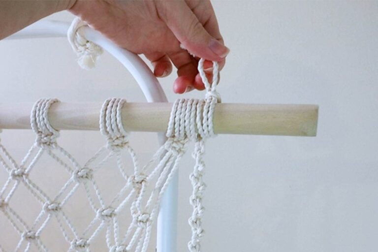 DIY Macrame Toy Hammock (Free Pattern & Video!) Marching North