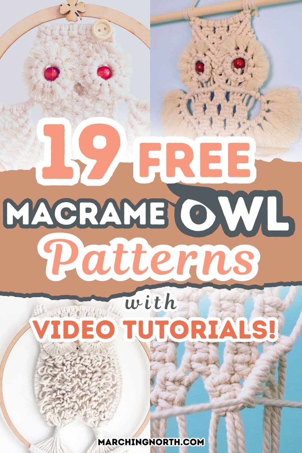 pinterest pin for macrame owl patterns round up